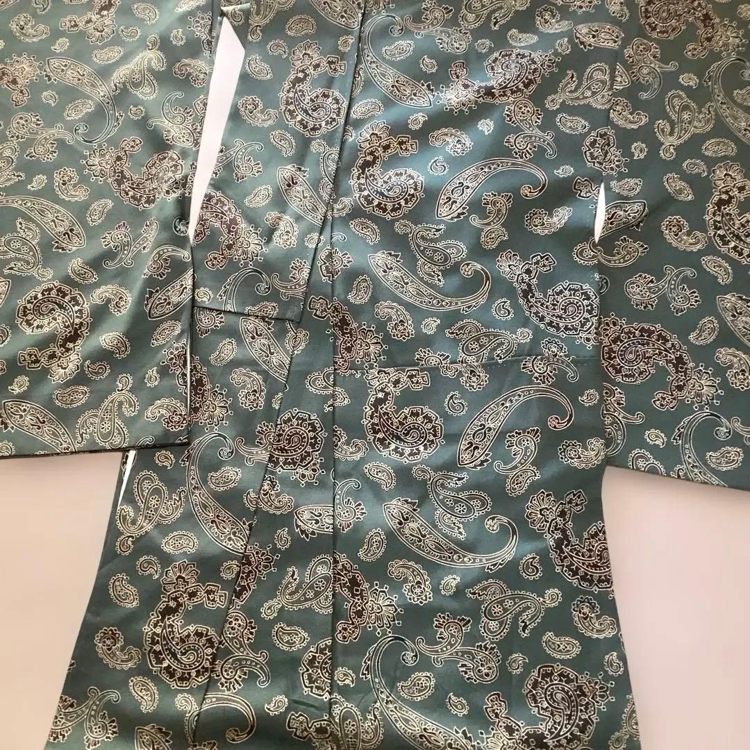 ほぼ未使用品　大変レアなペイズリー柄の袷小紋　個性的な着こなしを目指される方に。