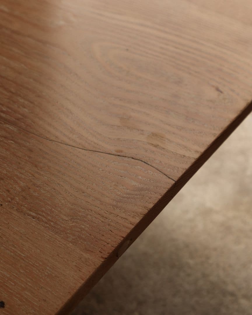 最終お値下げ 大きめサイズのろくろ脚角ちゃぶ台　古道具 古家具 ローテーブル