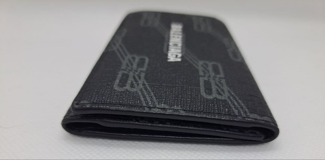 【希少】バレンシアガ 6連キーケース BBモノグラム シグネチャー コーテッド