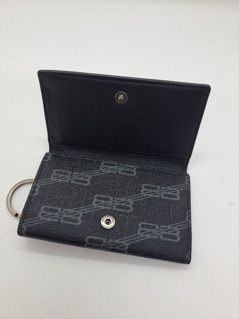 【希少】バレンシアガ 6連キーケース BBモノグラム シグネチャー コーテッド