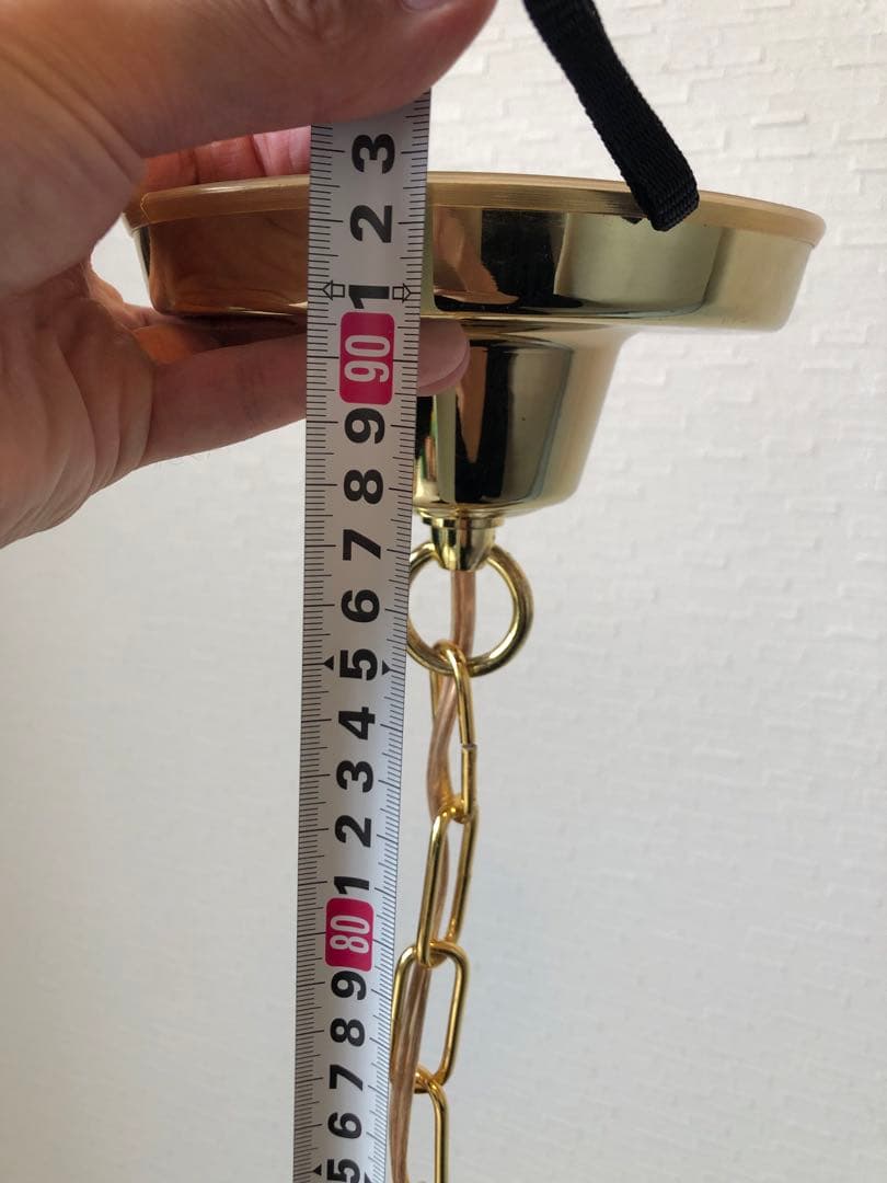 【中古照明器具】イタリア製 シャンデリア ガラスロッド 3灯