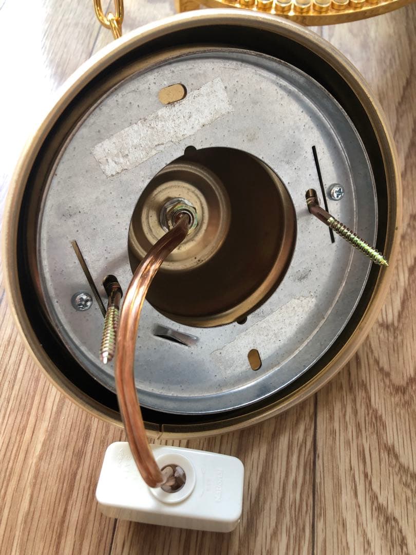 【中古照明器具】イタリア製 シャンデリア ガラスロッド 3灯