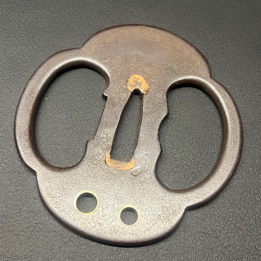 〇Bb左1194 日本刀 鍔 刀装具 金入