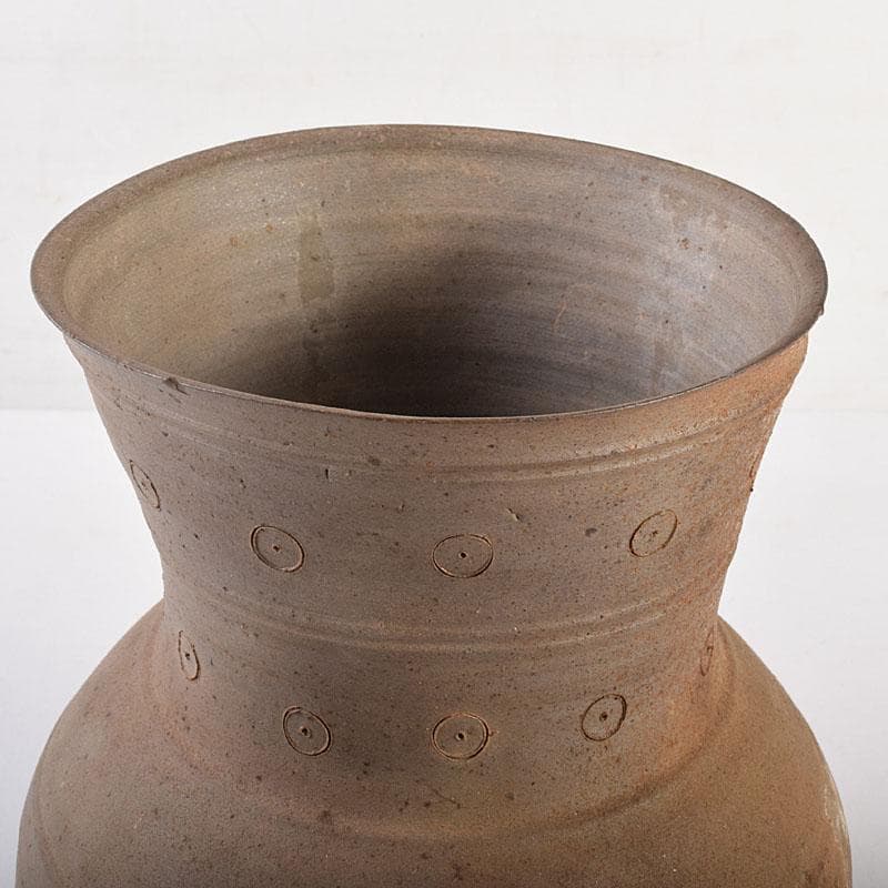 朝鮮美術　須恵器　新羅土器　新羅無細土　壷　C　8361C