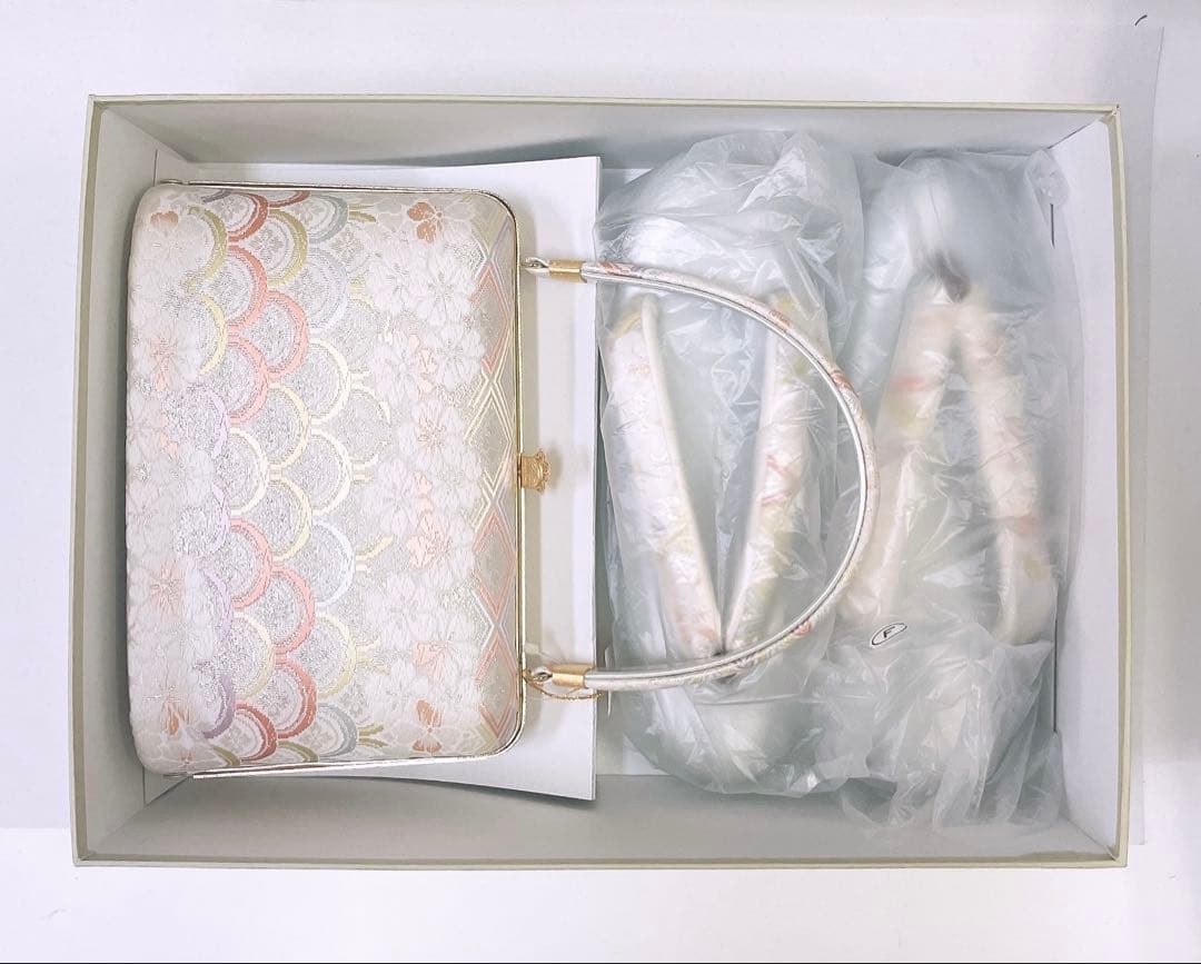 ☆在庫処分 ☆西陣織正絹 帯地 ☆高級草履バッグ