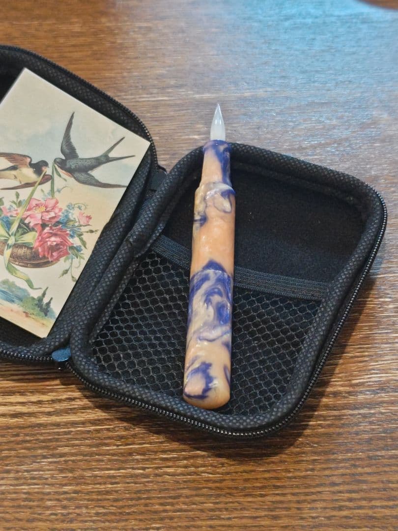 helico ミルク シュクルガラスペン&バラのペンレストセット