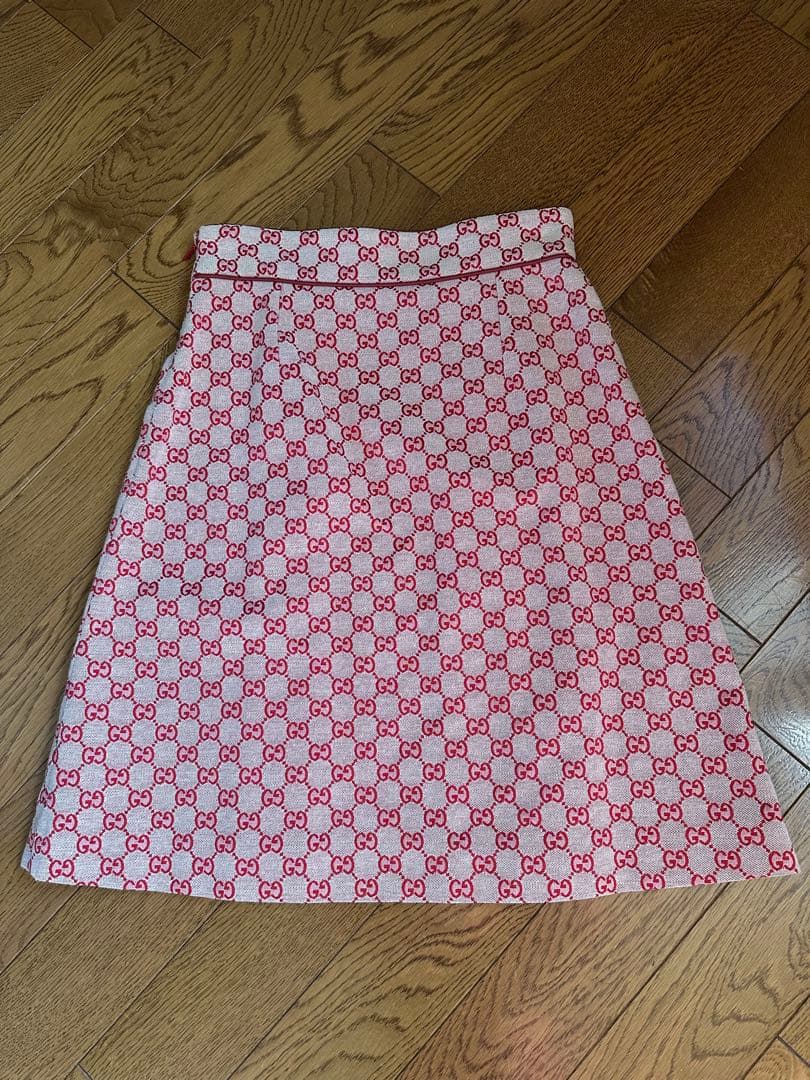 Gucci GG柄キャンバスAラインスカート