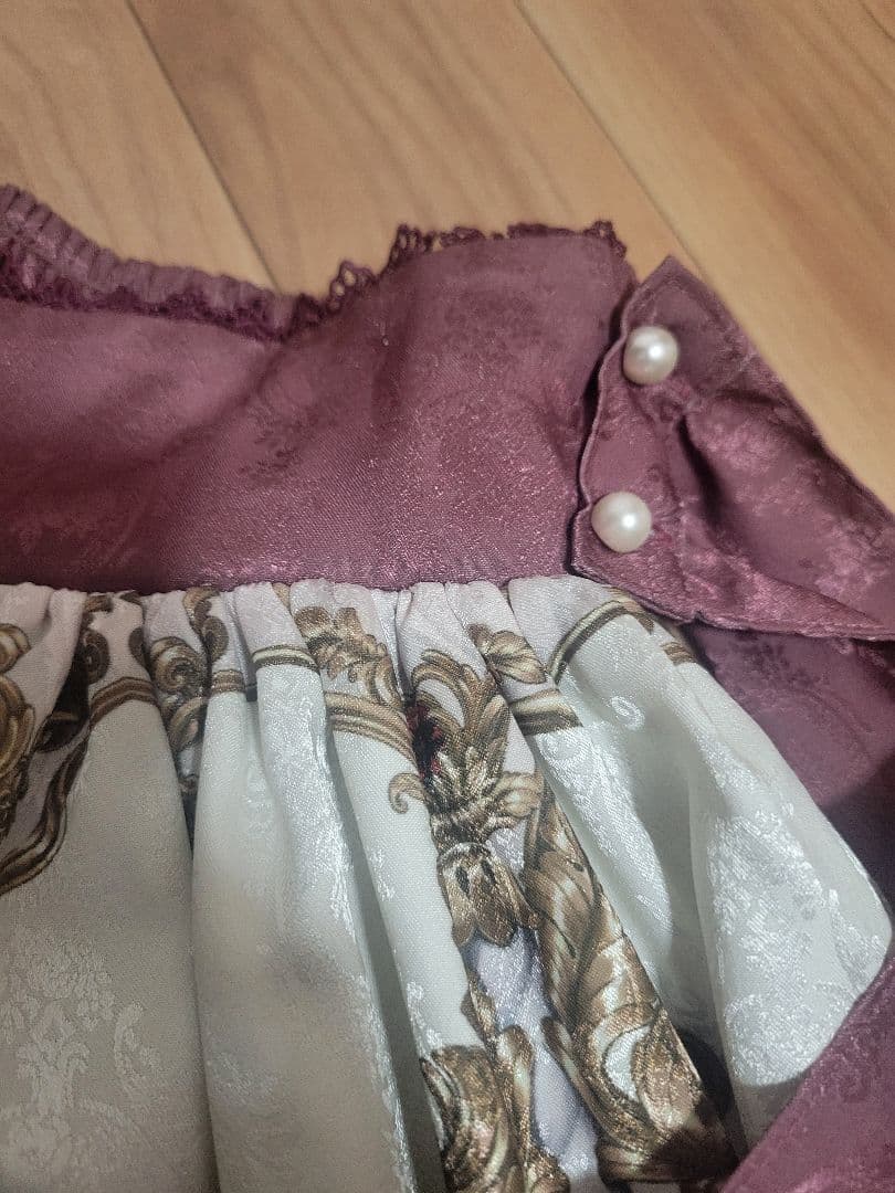 axes femme kawaii グランドフィナーレミディスカート ワイン