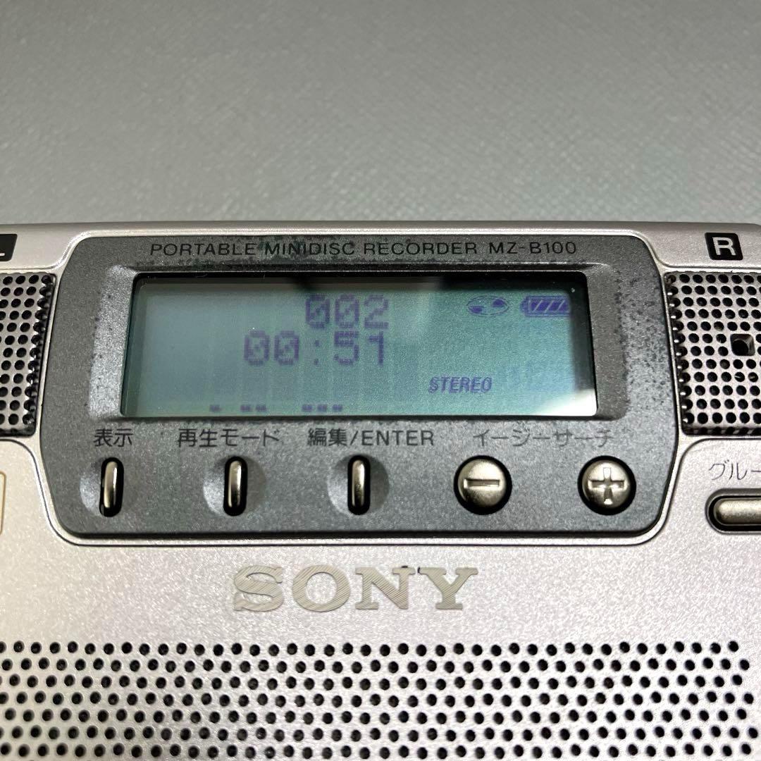 SONY ポータブルMDレコーダー MZ-B100 本体➕説明書