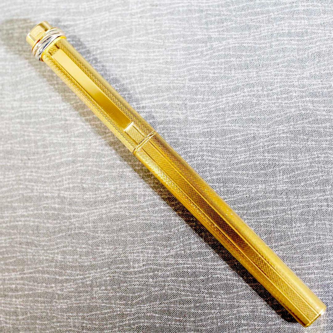 【美品 送料込み】カルティエ ボールペン トリニティ ゴールド プレート