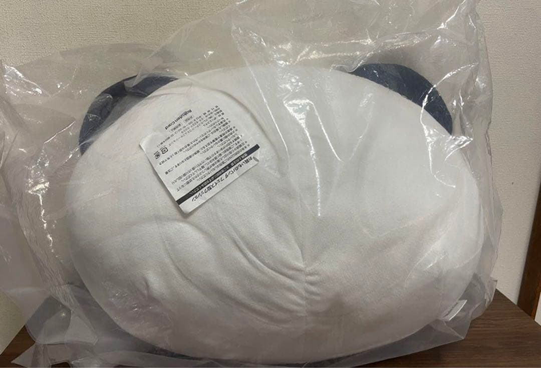 BIGサイズ　おかいものパンダ　フェイス型クッション　楽天　非売品