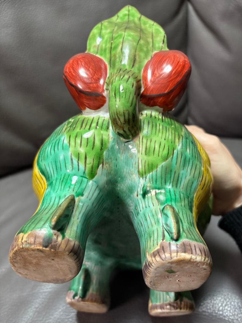 獅子　蓋付き香炉　香炉　置物