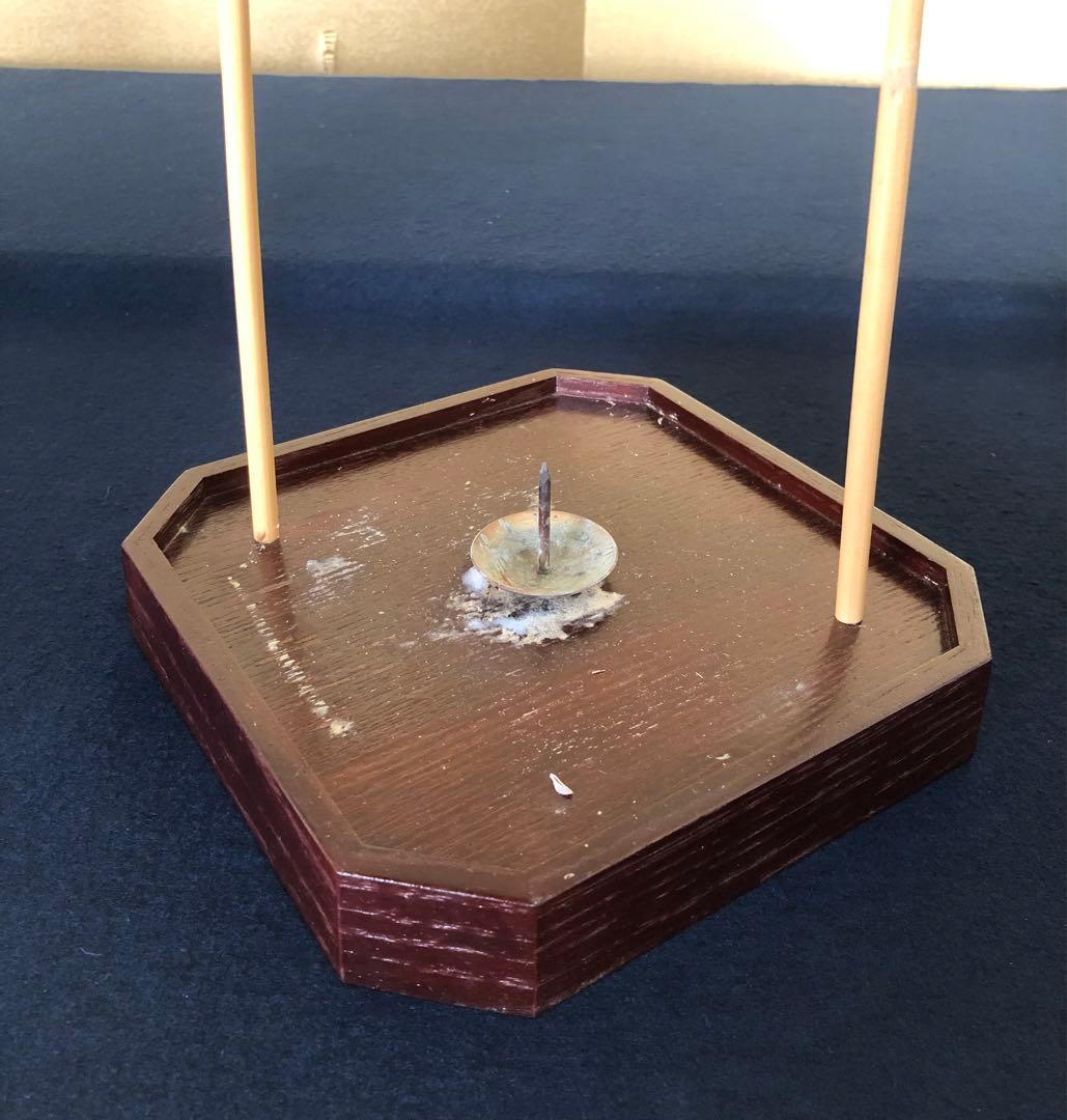 《R》茶道具 夜咄 足元行灯一対 露地行灯 照明 行燈 元箱 260120き5