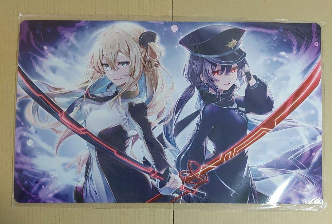 遊戯王　閃刀姫レイ　閃刀姫ロゼ　闇墜ち　プレイマット　ラバーマット