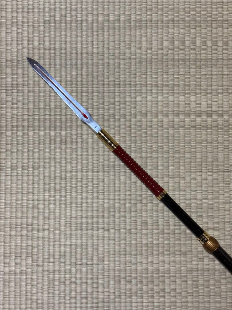 槍　やり　3本継　梨地　模造刀　模擬刀　美術刀　舞踊　大衆演劇　芝居