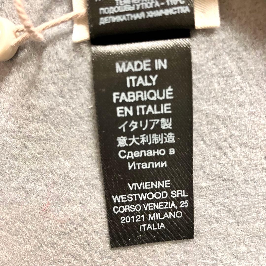 ヴィヴィアンウエストウッド ウール マフラーレディースメンズ グレー【最終値下】