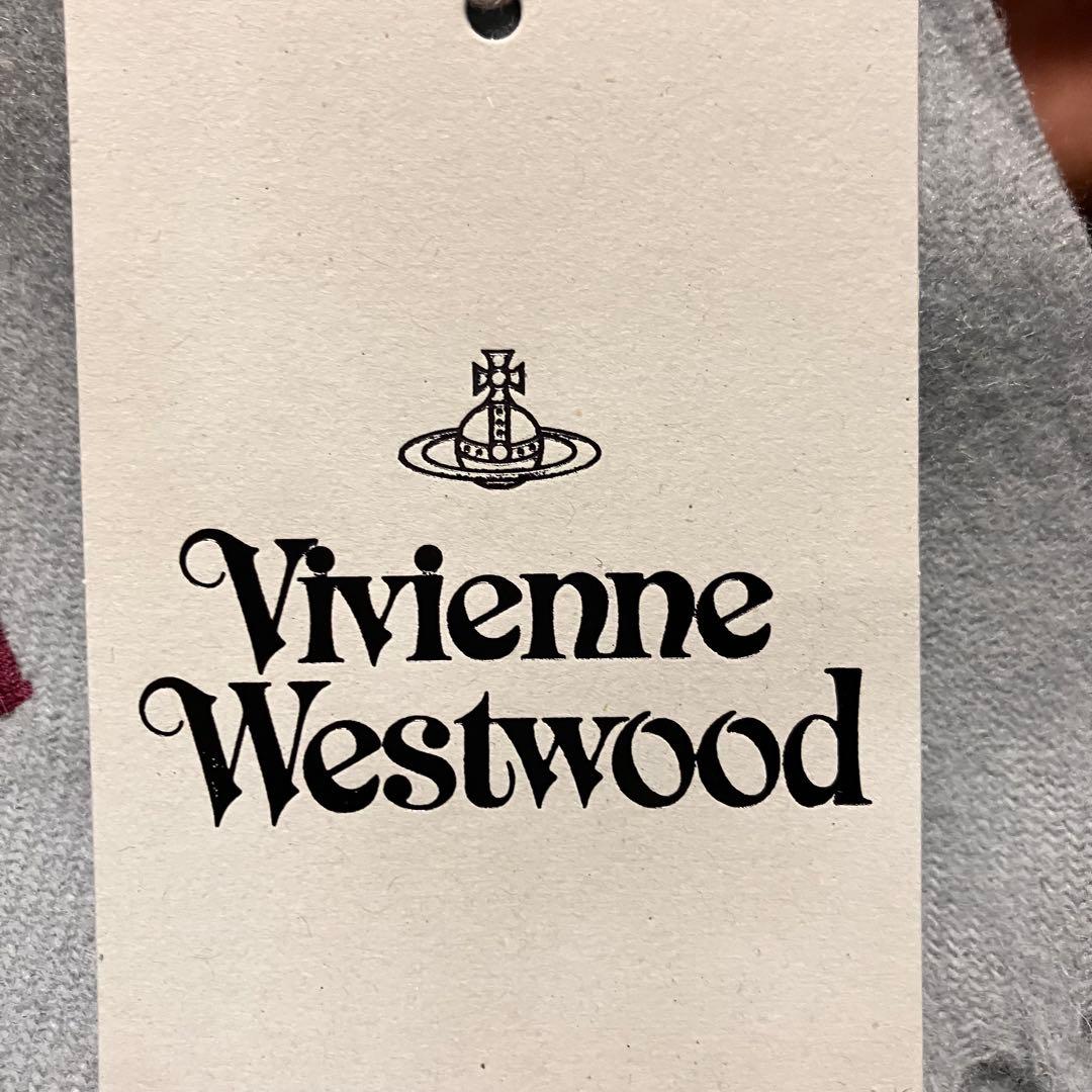 ヴィヴィアンウエストウッド ウール マフラーレディースメンズ グレー【最終値下】