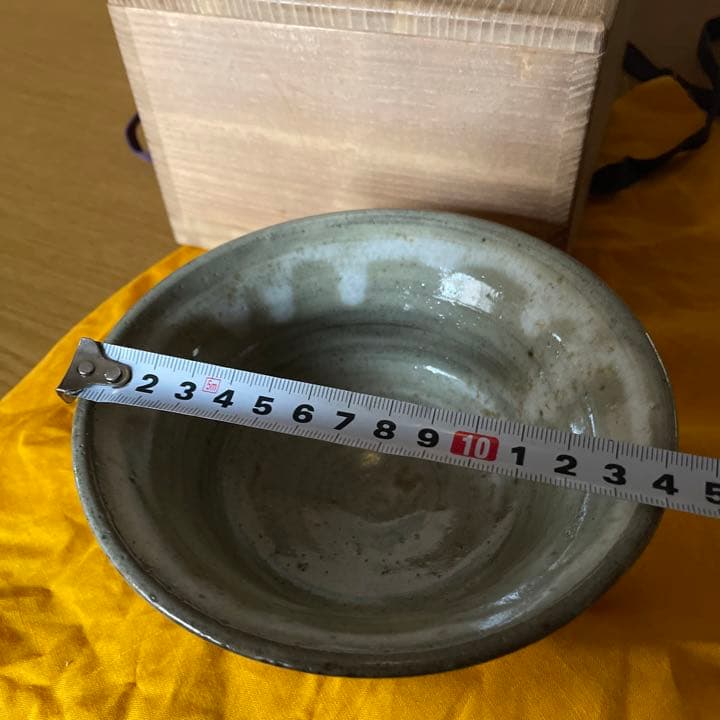 藁灰釉　抹茶大碗　茶道具　共箱