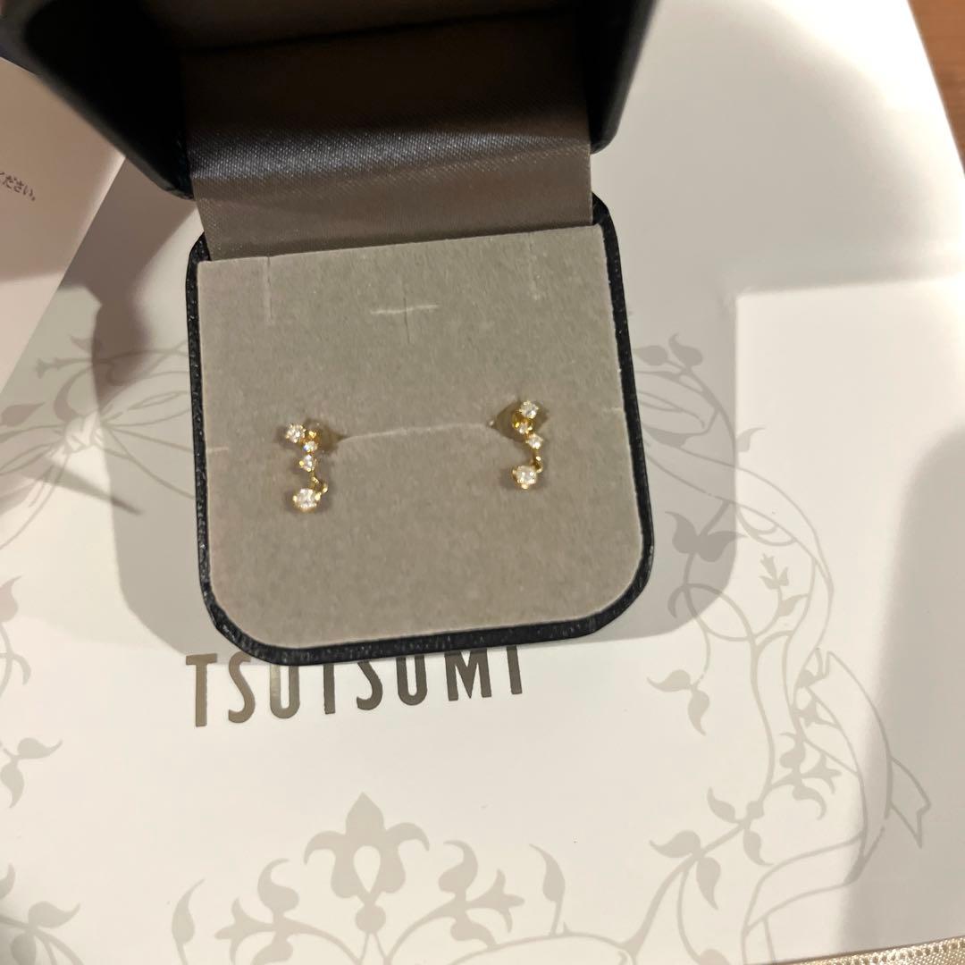 TSUTSUMI クリスタルピアス