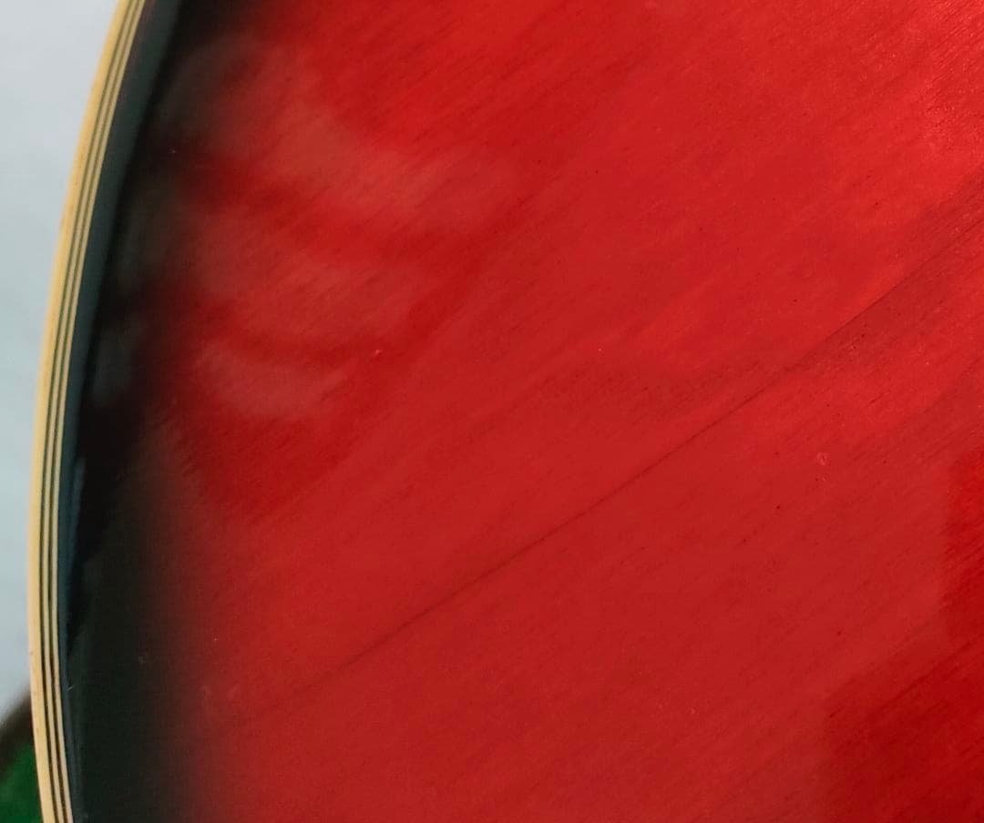 【ジャンク品】Teisco BA-2 セミアコースティックエレキベース レッド