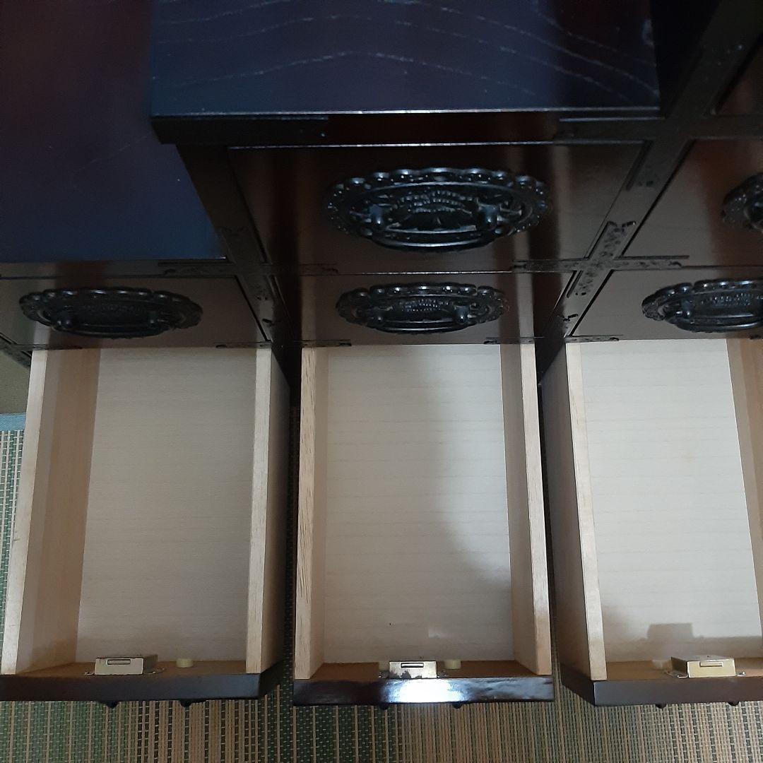 アンティーク 階段 箪笥 引き出し鍵付き 74×76×45 右上がり