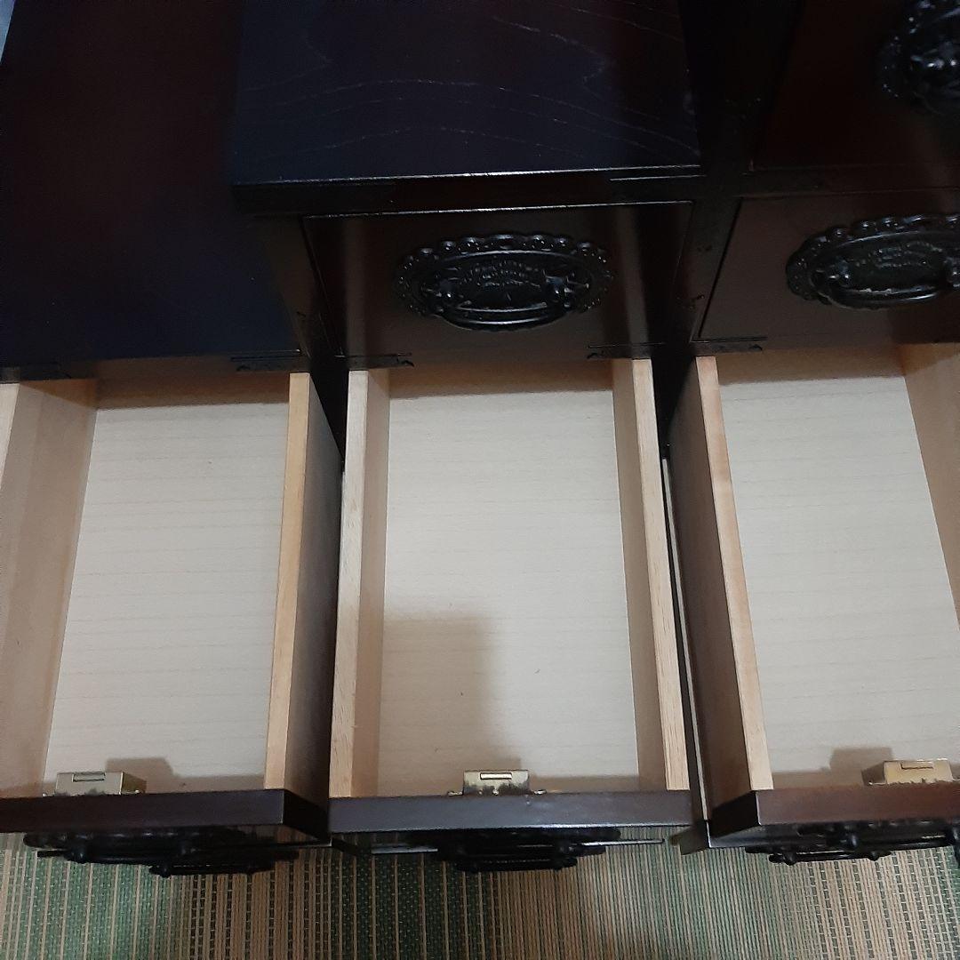 アンティーク 階段 箪笥 引き出し鍵付き 74×76×45 右上がり