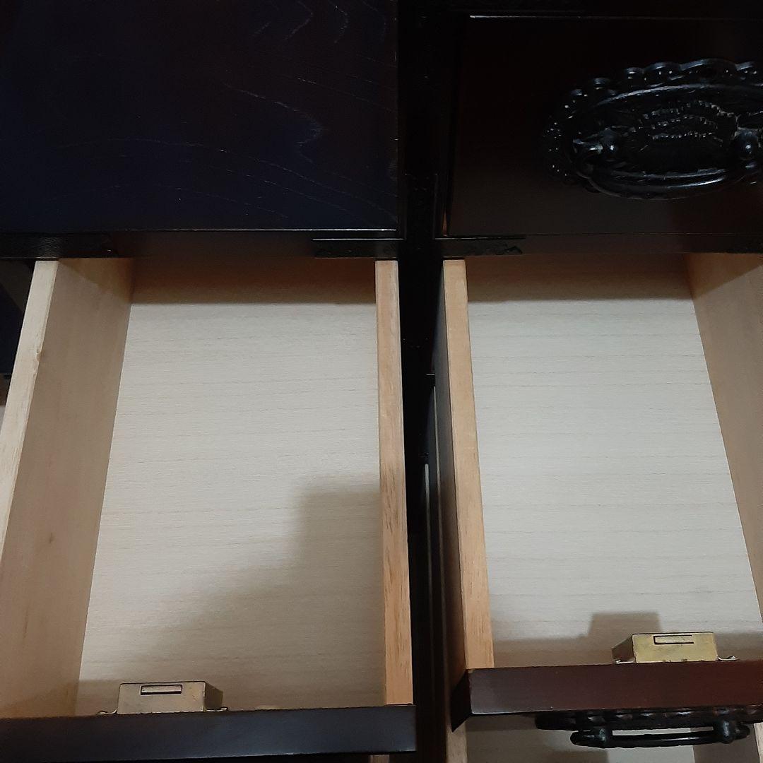 アンティーク 階段 箪笥 引き出し鍵付き 74×76×45 右上がり