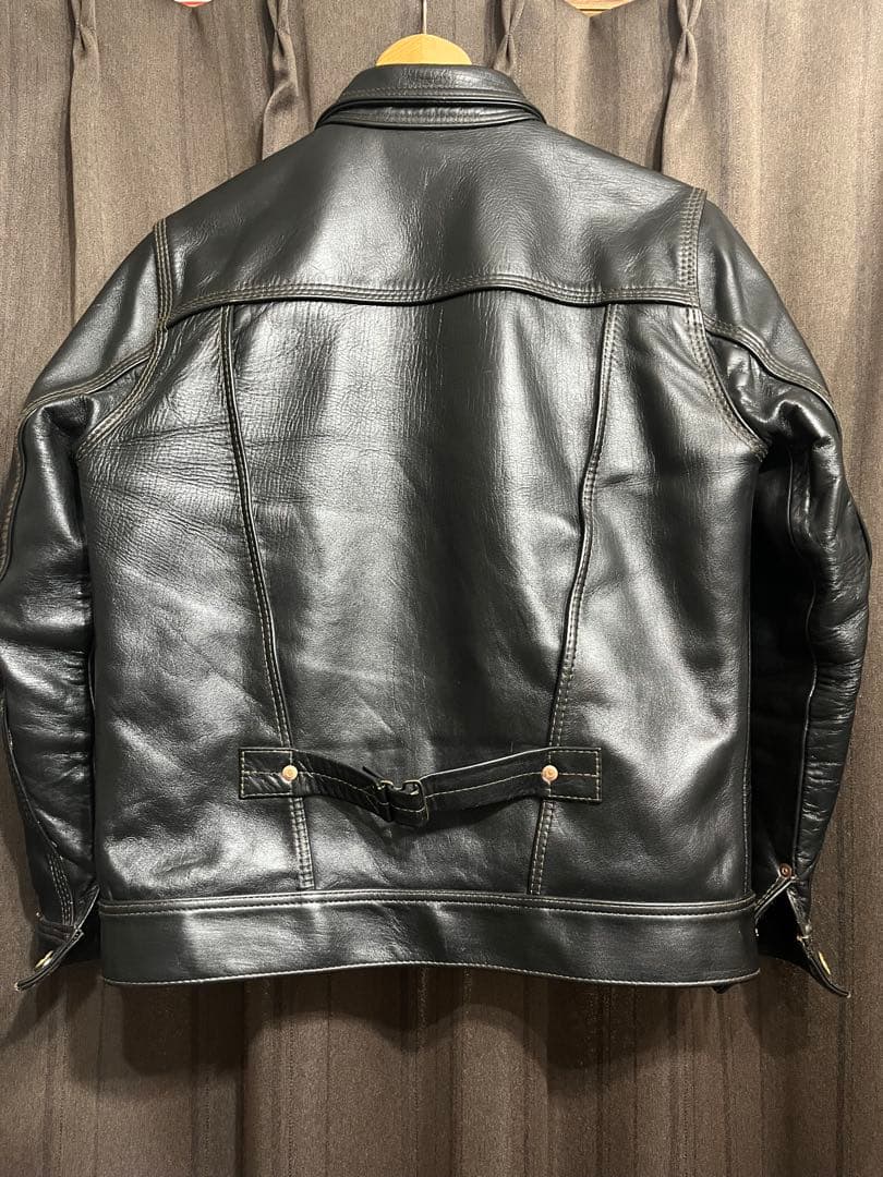 最終値下げ　売り切り　ハイラージレザーズ　ガスリー　馬革　本革レザージージャン型