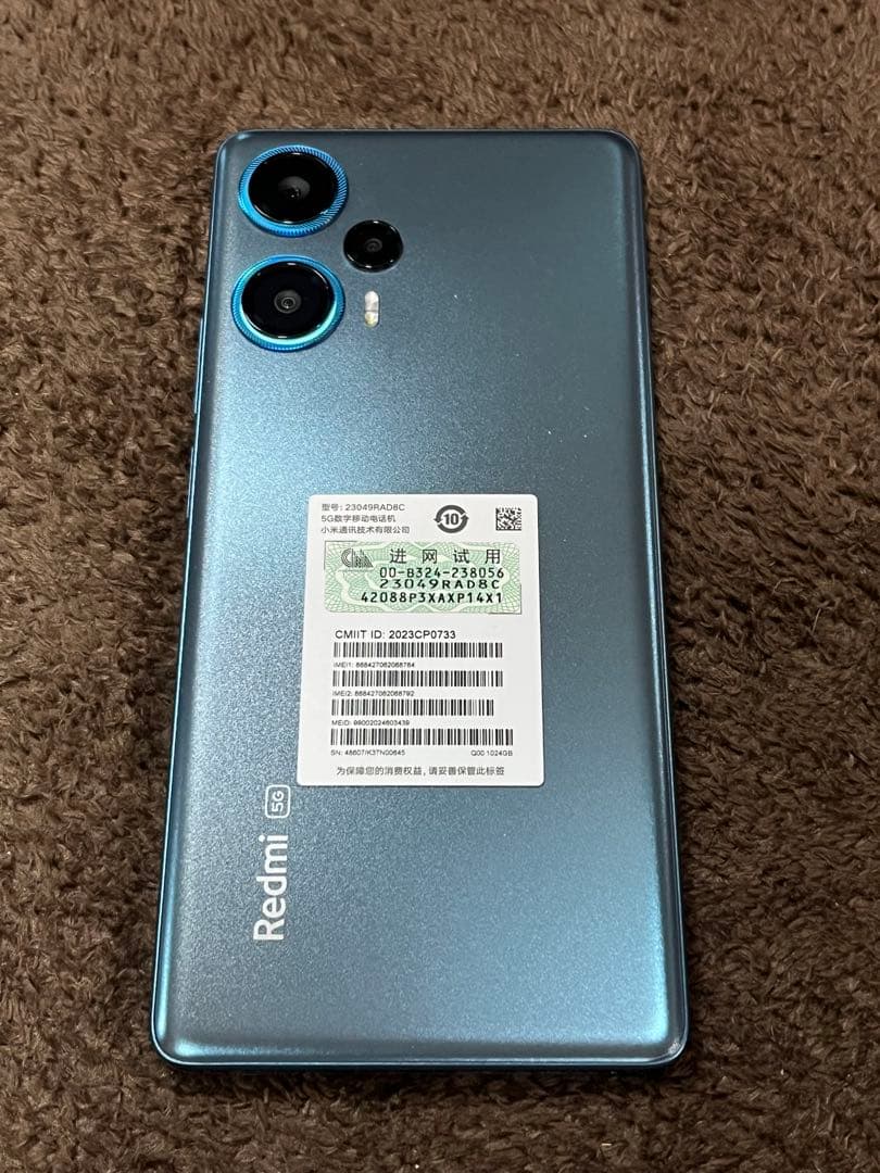 スマートフォン本体 Redmi Note 12 Turbo / Poco F5 16GB / 1TB