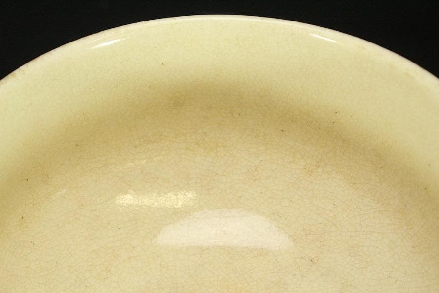 茶道具 古い 九谷 色絵 獅子紋 茶碗(LC728)