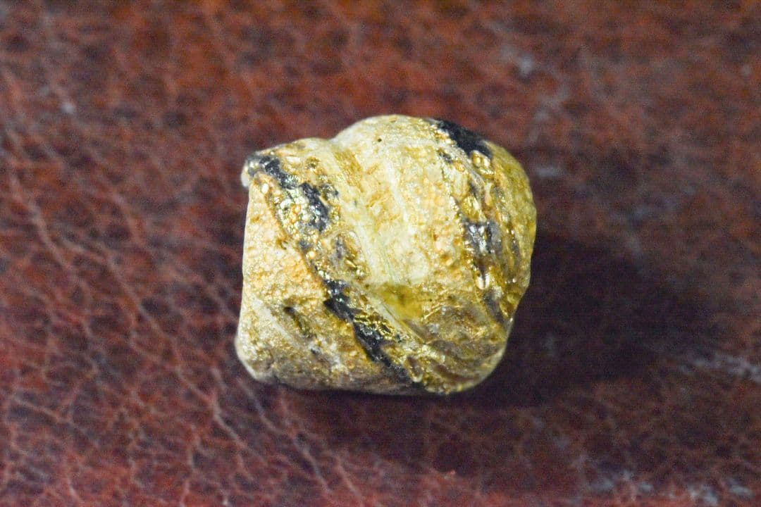 紀元前後 アフガニスタン出土 金化ローマングラスビーズ