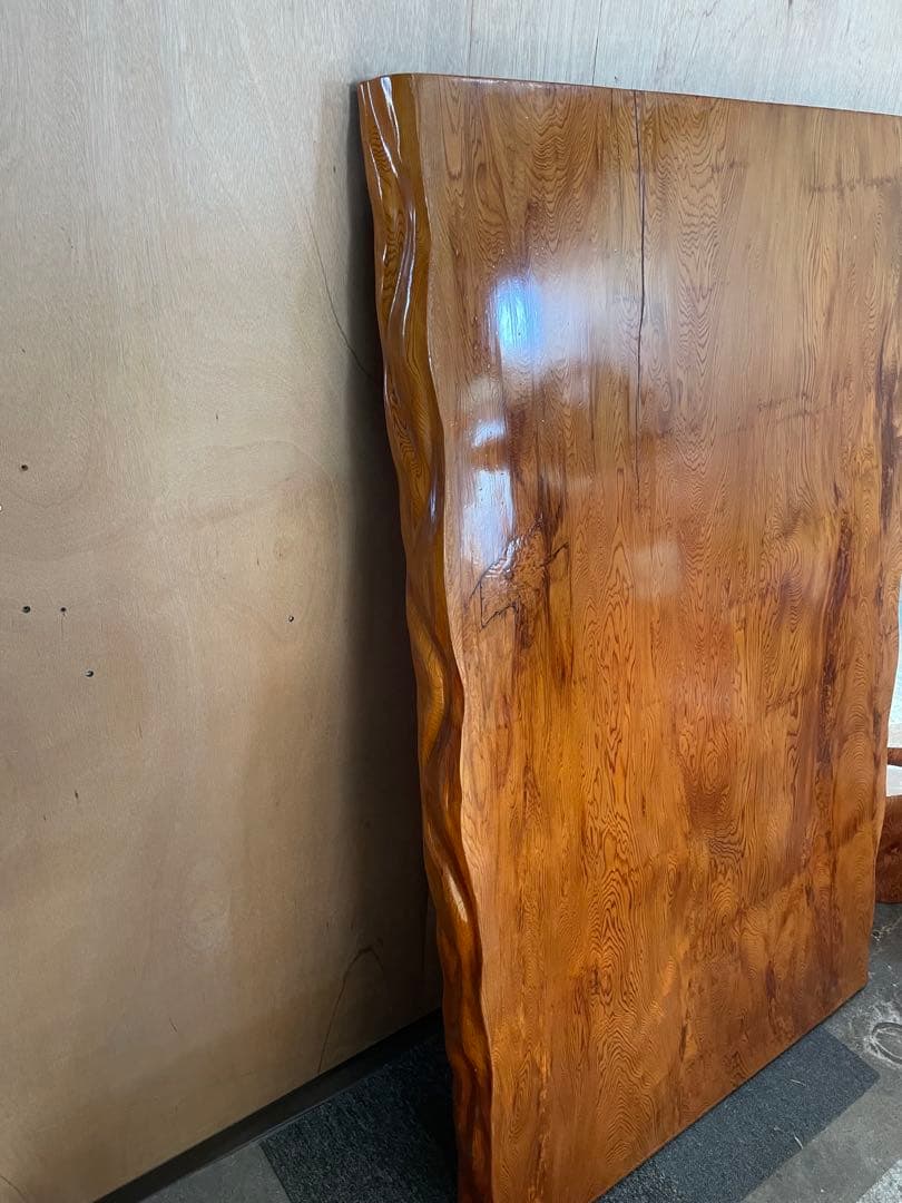 屋久杉 うるし塗り 座卓