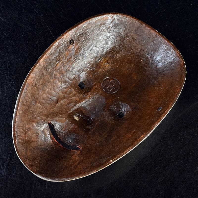 能面　能楽　雅楽　木彫　若女　在銘　V　R9512