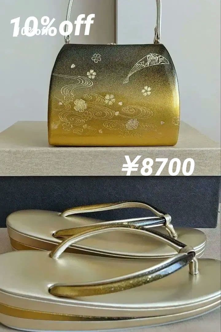 〈和装用バッグと草履 セット〉 Mサイズ