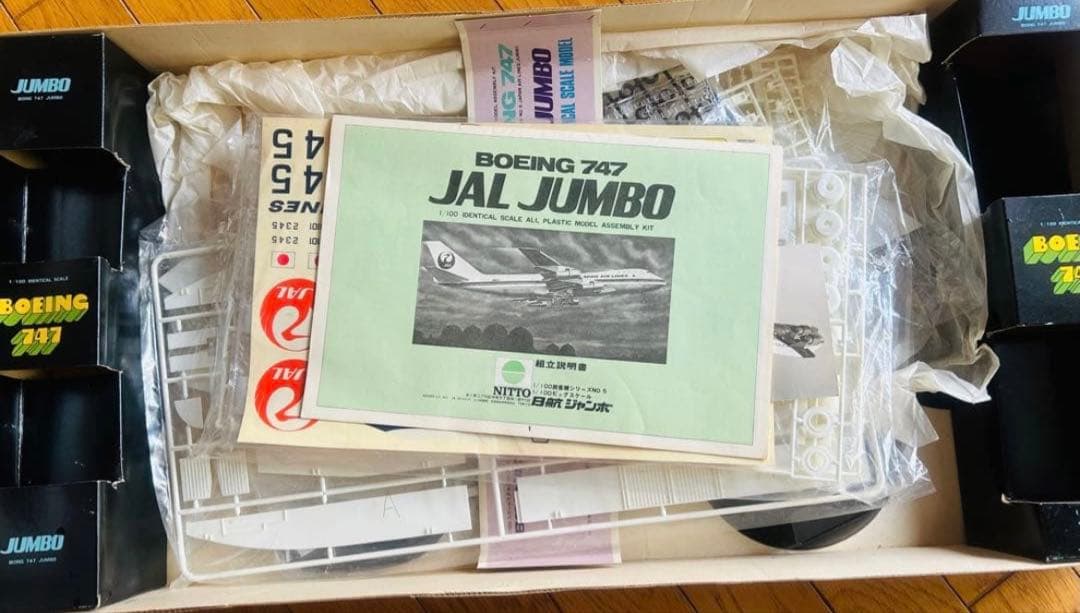 JAL Boeing 747 1/100 スケールモデル