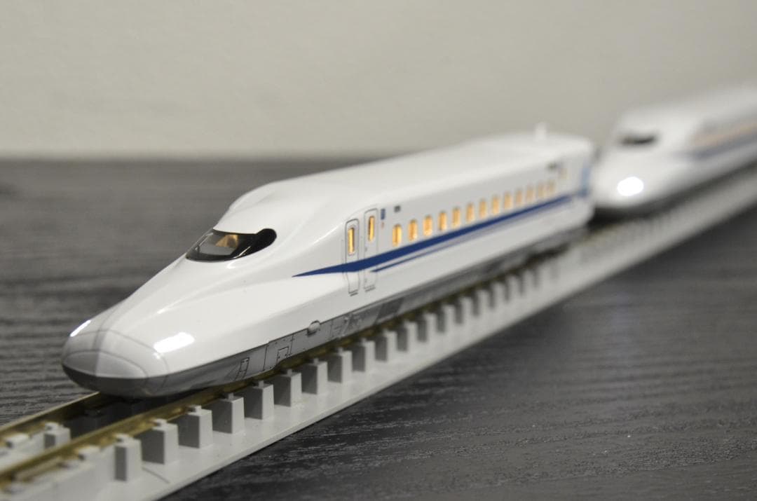 【軽加工品】KATO N700A 東海道新幹線 16両フルセット 自作室内灯付き