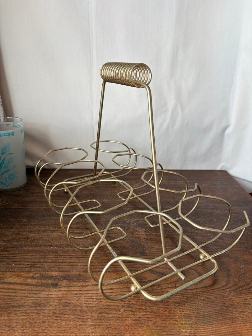 アメリカン雑貨 ビンテージ グラス8個＆グラスホルダー セット