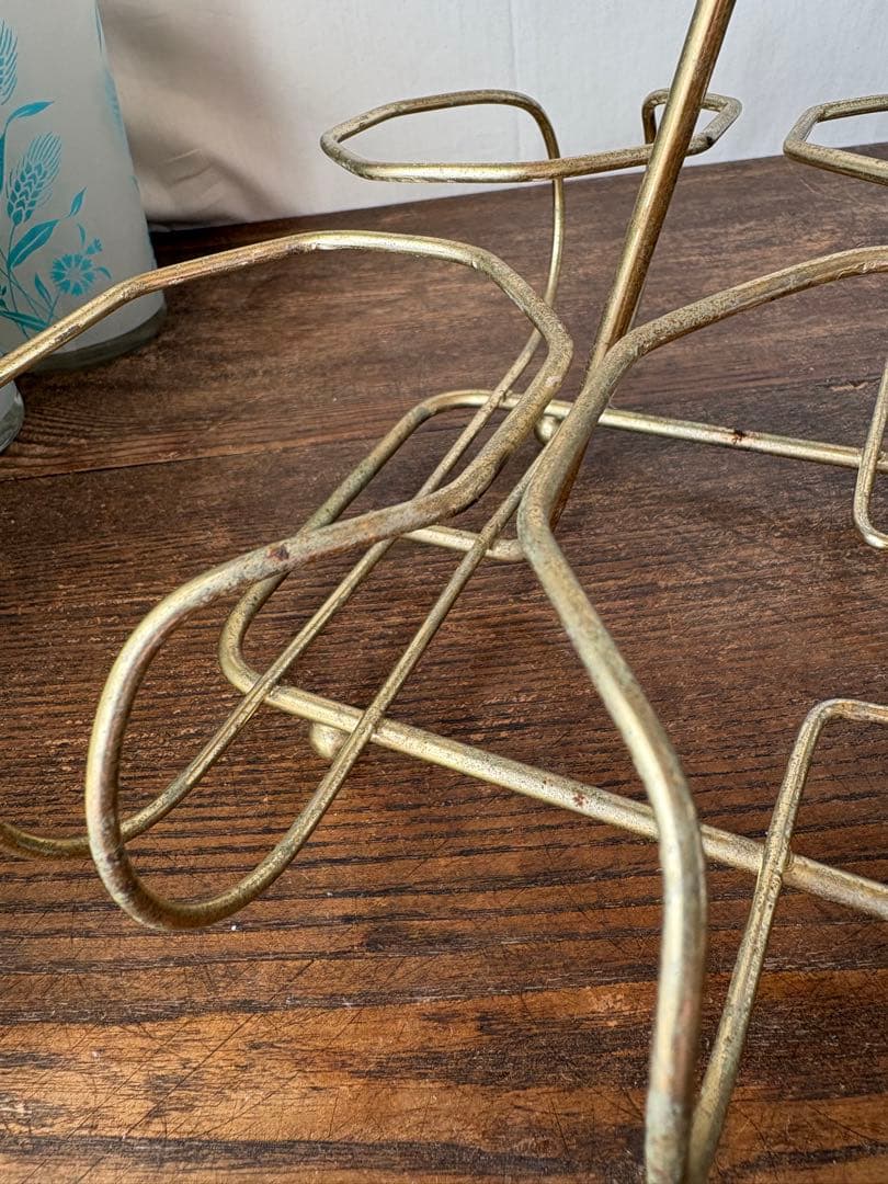 アメリカン雑貨 ビンテージ グラス8個＆グラスホルダー セット