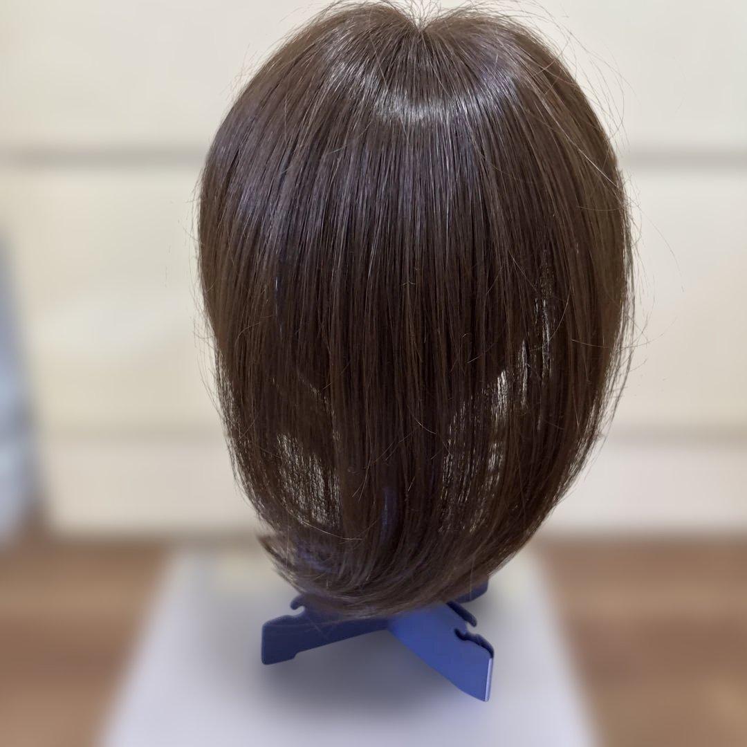 ブラウン ショートボブウィッグ 合成繊維