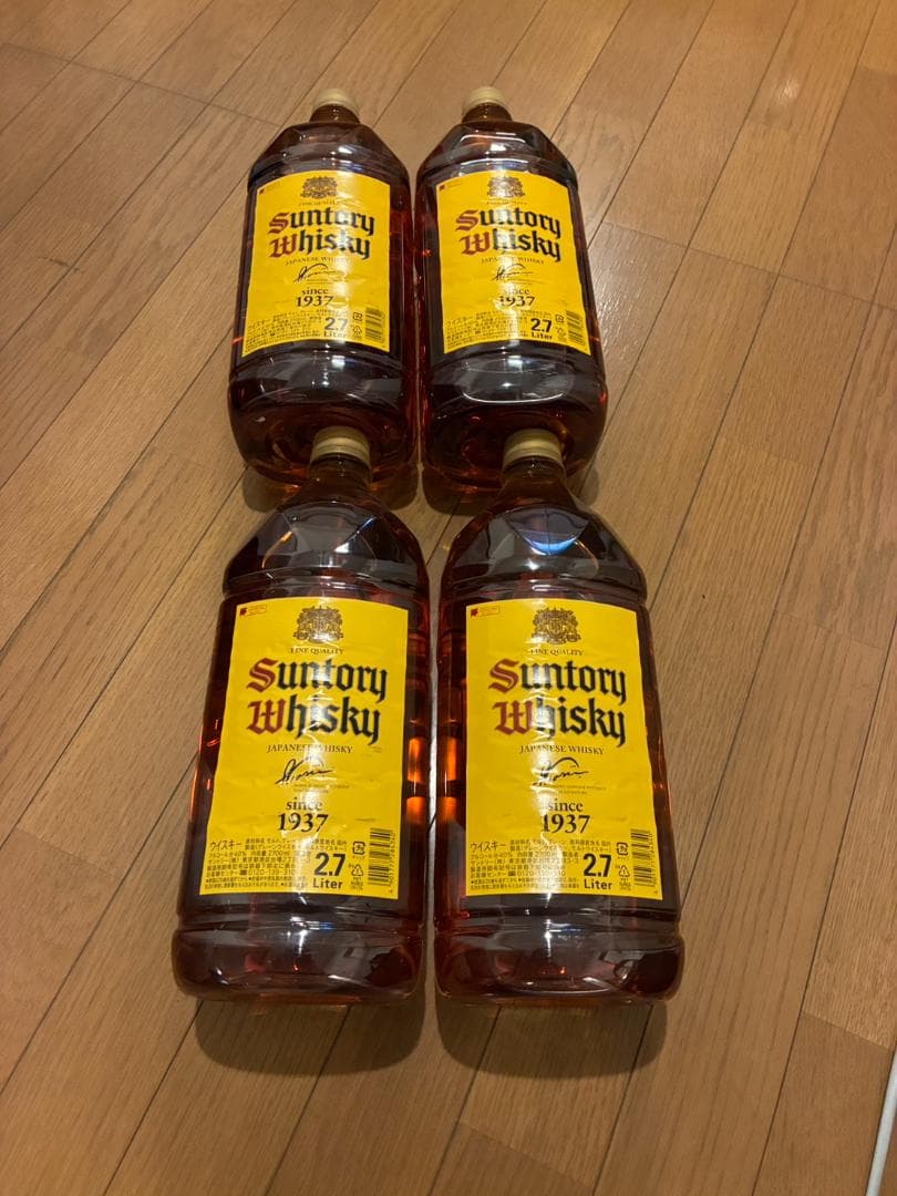 角瓶 2700ml [サントリー ウイスキー 日本 大容量] 4本