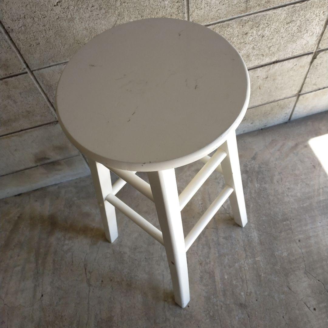 昭和レトロ・丸椅子・カウンターチェアー・木製・インテリア雑貨・ガーデニング・