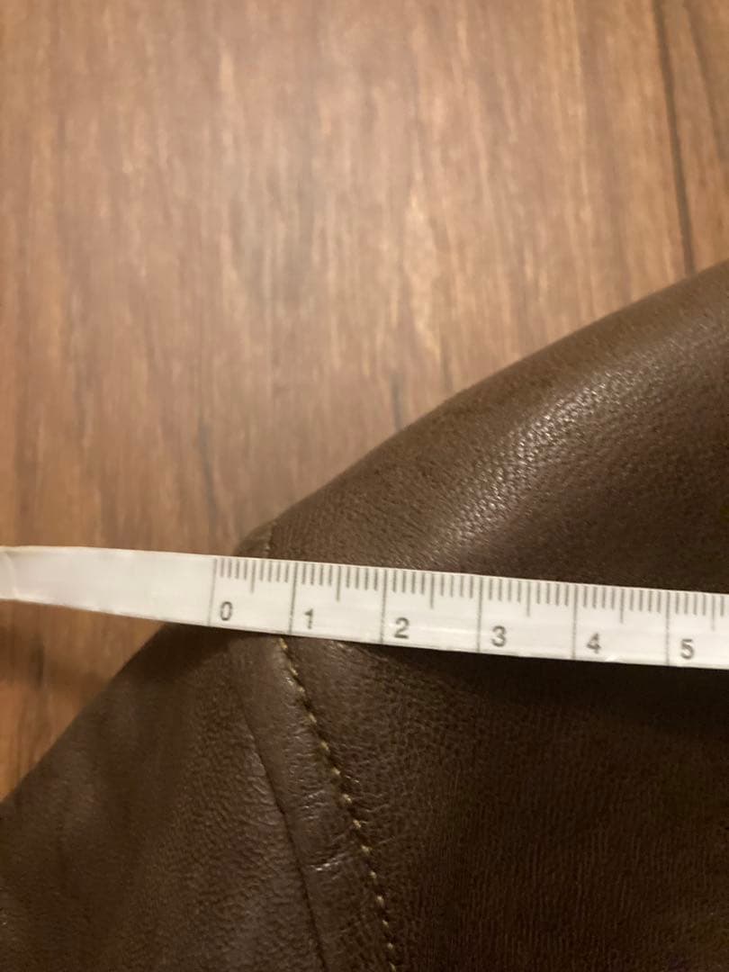 ぱ*ち様 名作 ラルフローレン レザージャケット ブラウン ラムレザー L