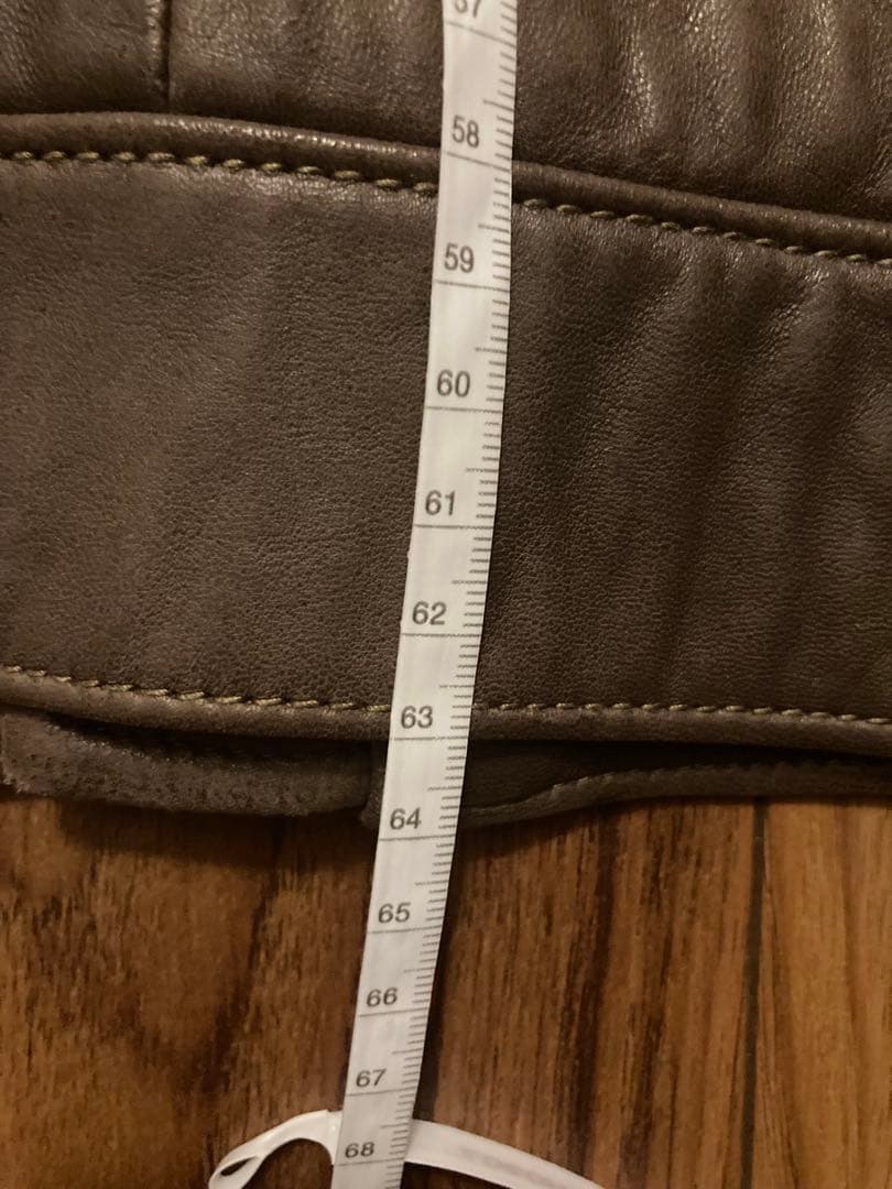 ぱ*ち様 名作 ラルフローレン レザージャケット ブラウン ラムレザー L