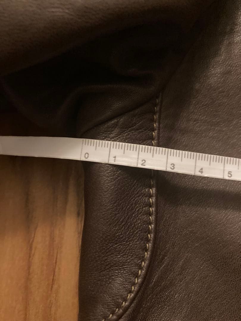 ぱ*ち様 名作 ラルフローレン レザージャケット ブラウン ラムレザー L