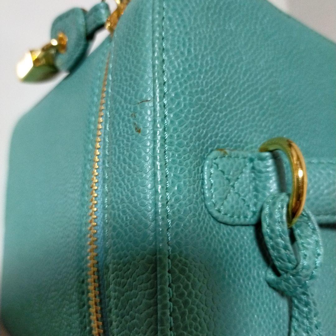 【ヴィンテージ】未使用CHANEL キャビンスキン ショルダー可能バニティバッグ