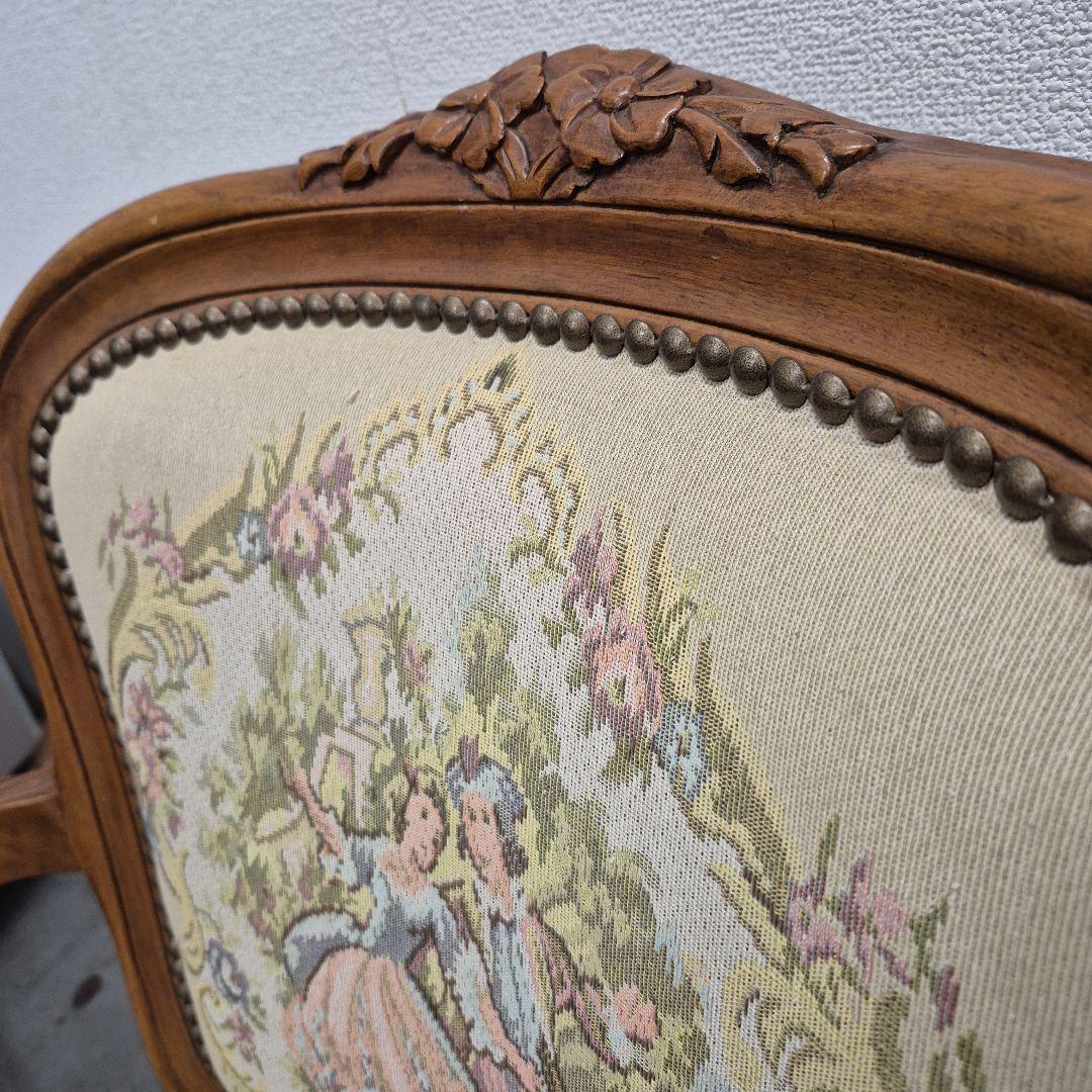 M7/1224y04　木製椅子 アンティーク調 クラシックチェア