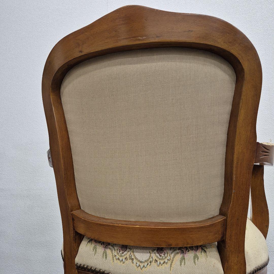 M7/1224y04　木製椅子 アンティーク調 クラシックチェア