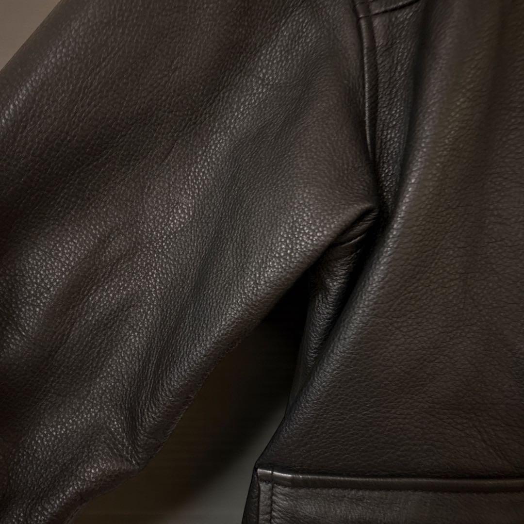 90s 本革 vintage cherokee A-2 ジャケット ブラック L