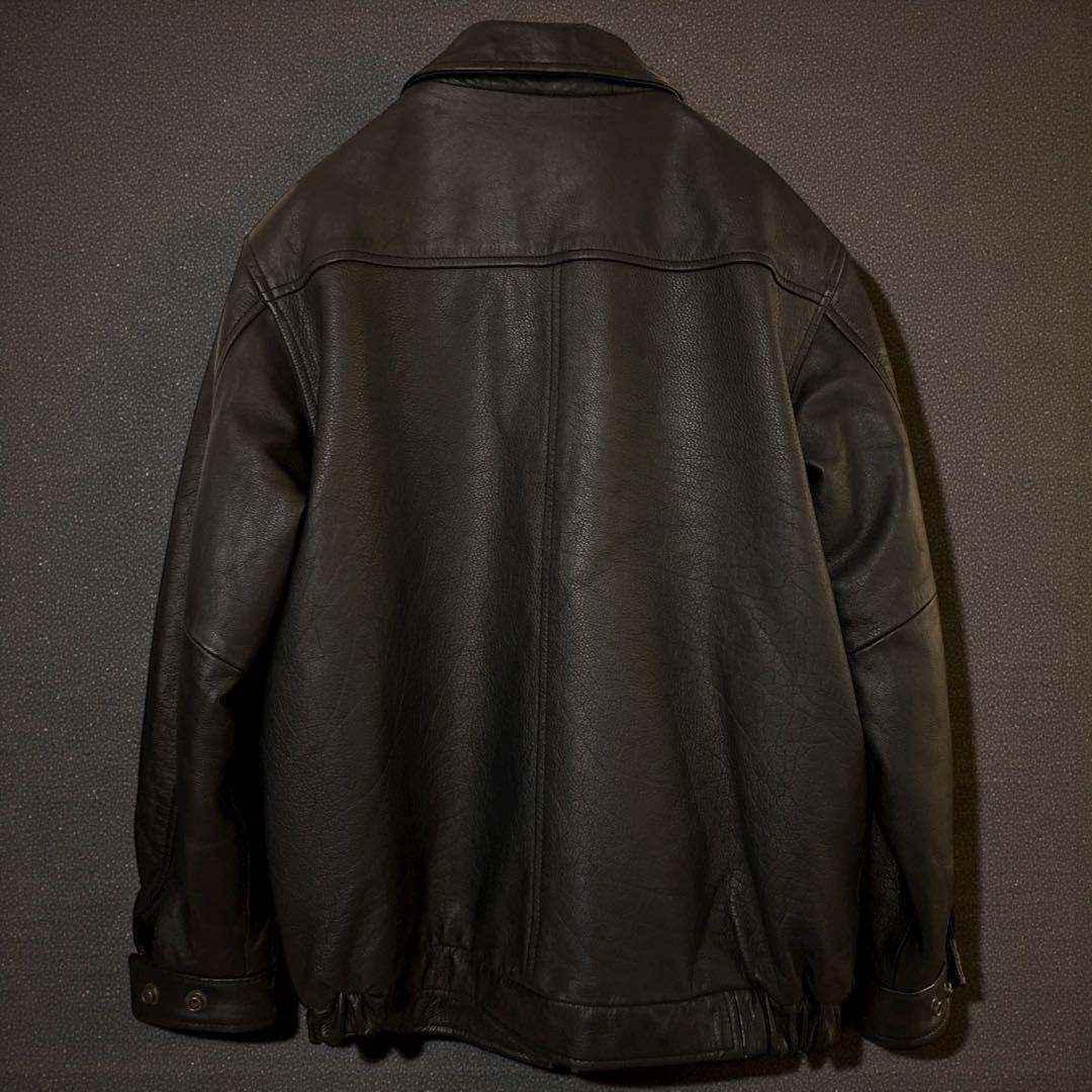 90s 本革 vintage cherokee A-2 ジャケット ブラック L