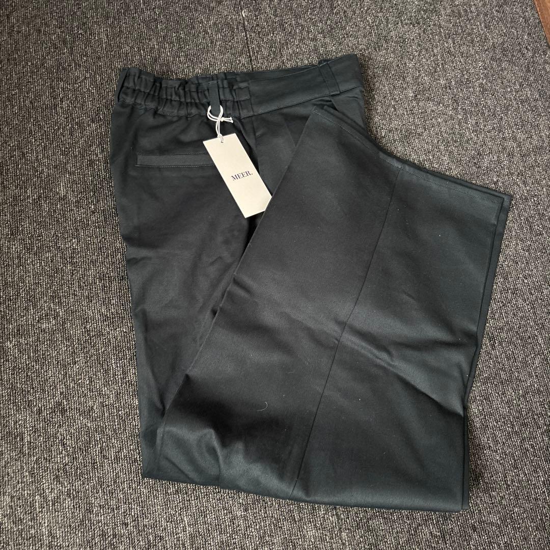 yu★ MEER.ワイドコクーンチノパンツ　ネイビー